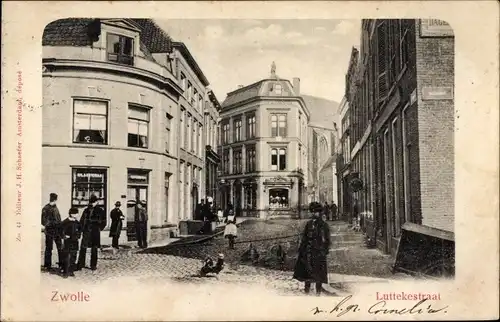 Ak Zwolle Overijssel Niederlande, Luttekestraat