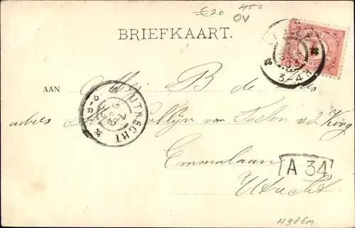 Ak Zwolle Overijssel Niederlande, Luttekestraat