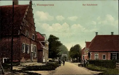 Ak Wanneperveen Overijssel Niederlande, Schultehuis