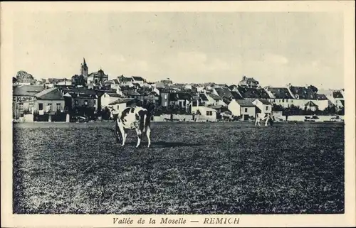 Ak Remich an der Mosel Luxemburg, Panorama