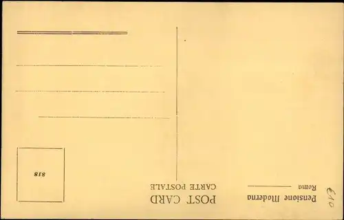 Ak Roma Rom Lazio, Pensione Moderna