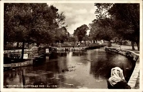 Ak Baalbek Libanon, Quellen von Ras-el-Ain