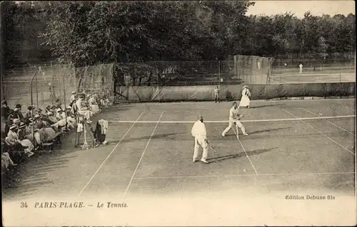 Ak Le Touquet Paris Plage Pas de Calais, Tennis