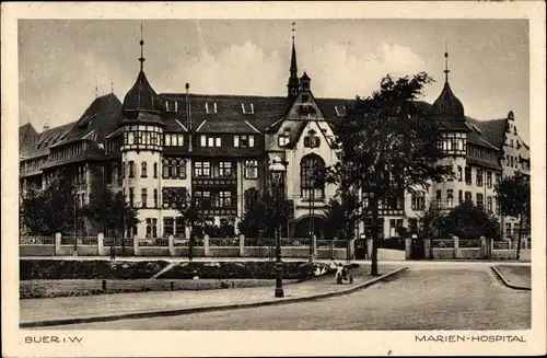 Ak Buer in Westfalen Gelsenkirchen Ruhrgebiet, Marien-Hospital