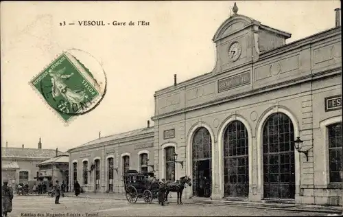 Ak Vesoul Haute Saône, Bahnhof