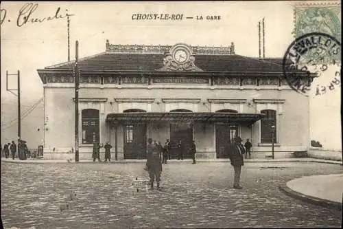 Ak Choisy le Roi Val de Marne, Bahnhof