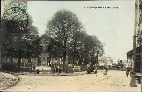 Ak Les Hauts de Seine ab Colombe, Bahnhof