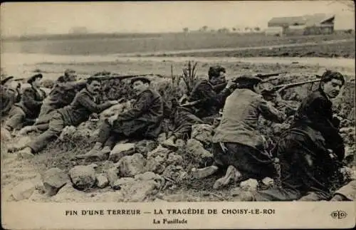 Ak Choisy le Roi Val de Marne, Ende eines Terrors, Tragödie, Die Schießerei