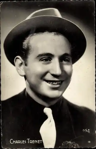 Ak Sänger und Schauspieler Charles Trenet, Portrait