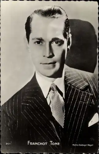 Ak Schauspieler Franchot Tone, Portrait