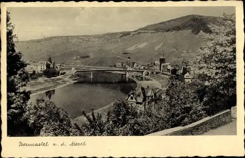 Ak Bernkastel Kues an der Mosel, Gesamtansicht