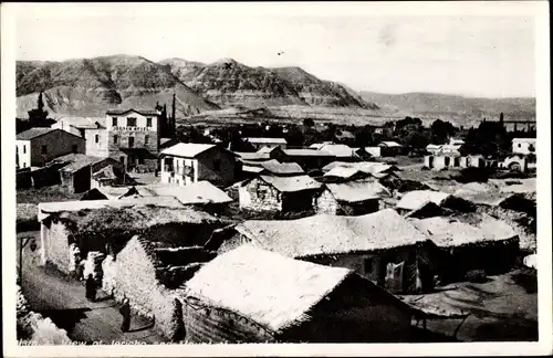 Ak Jerusalem Israel, View of Jericho and Mount of Temptation