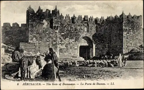 Ak Jerusalem Israel, Das Damaskustor