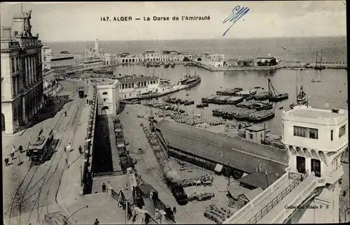 Ak Algier Alger Algerien, La Darse de l'Amiraute