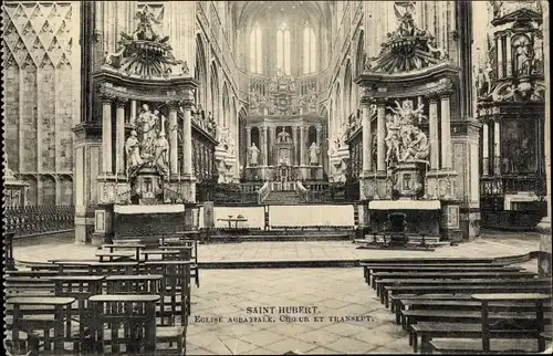 Ak Saint Hubert Wallonien Luxemburg, Eglise, Choeur et Transept