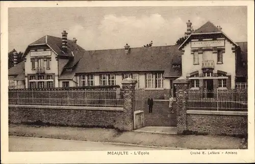 Ak Méaulte Somme, Schule