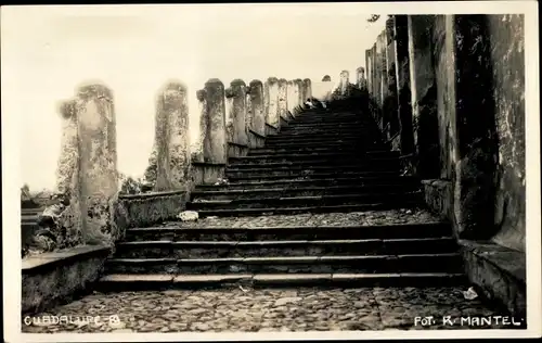 Foto Ak Guadalupe Hidalgo Mexiko, Treppenaufgang