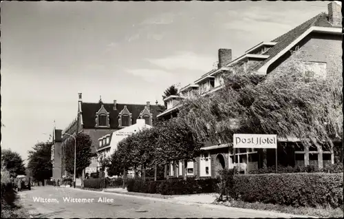 Ak Wittem Limburg Niederlande, Wittemer Allee, Post Hotel