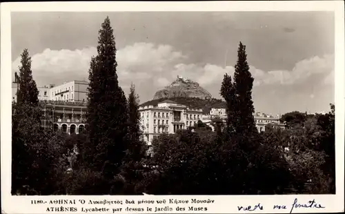 Ak Athen Griechenland, Lykabettus, Lykavittos, Musengarten