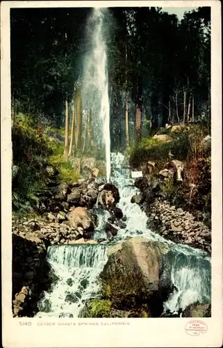 Ak Kalifornien USA, Cevser Shasta Springs, Wasserfall
