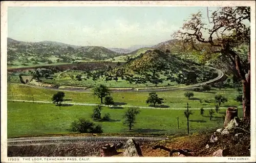 Ak Kalifornien USA, The Loop, Tehachapi Pass