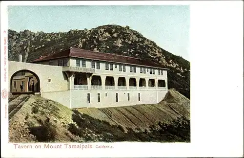 Ak Kalifornien USA, Taverne am Mount Tamalplais