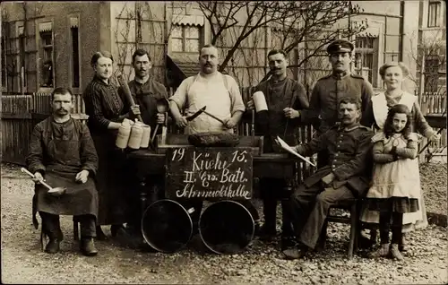 Foto Ak Passau in Niederbayern, Küche II. Ersatz Batl., Schmerold-Keller, I WK