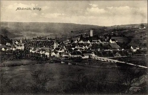 Ak Möckmühl in Württemberg, Totalansicht