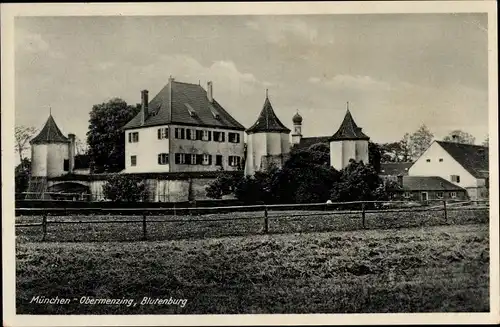 Ak Obermenzing München Bayern, Schloss Blutenburg