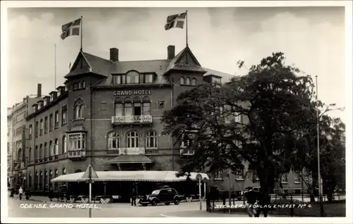 Ak Odense Dänemark, Grand Hotel
