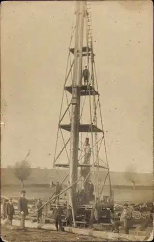 Foto Ak Bohrturm, Erdölförderung