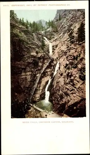 Ak Colorado Vereinigte Staaten, Cheyenne Canyon, Seven Falls