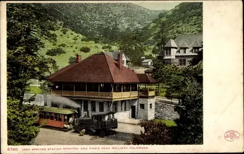 Ak Manitou Colorado Vereinigte Staaten, Springs Station, Pike's Peak Railway