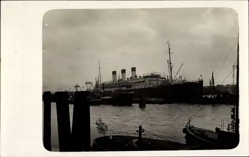 Foto Ak Dampfer Cap Polonio, HSDG, Hamburger Hafen