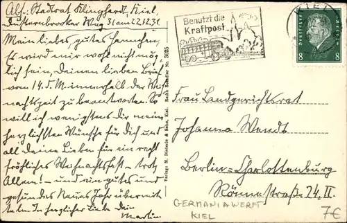 Ak Kiel in Schleswig Holstein, Handelshafen und Germaniawerft