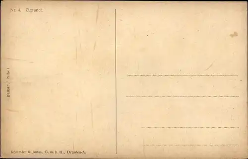 Ak Balkan, Zigeuner, Mann auf einem Pferd, Reiter