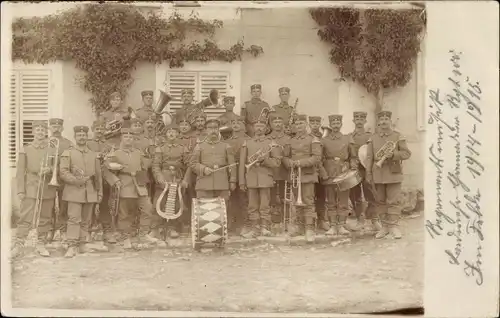 Foto Ak Landwehr Grenadier Regiment 100, Musikkapelle, Deutsche Soldaten in Uniformen, I WK