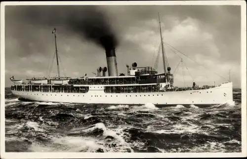 Ak Ostsee-Dampfer S.S. Odin, Braeunlich Stettin