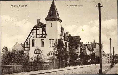 Ak Aschersleben im Salzlandkreis, Friedrichstraße