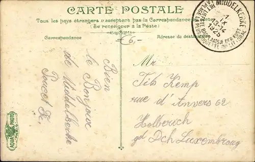 Ak Middelkerke Westflandern, Deich