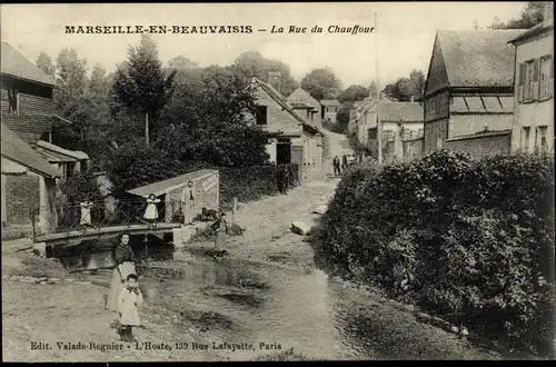 Ak Marseille in Beauvaisis Oise, La Rue du Chauffour