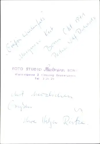 Ak Schauspieler Wolf Richards, Theaterszene, Gräfin Werdenfels, Autogramm