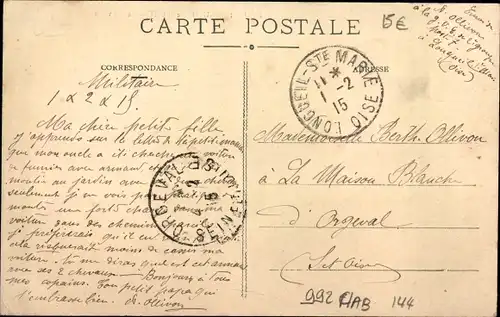 Ak Longueil Sainte Marie Oise, Golgatha