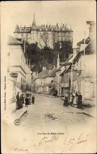 Ak Mello Oise, Eine Straße