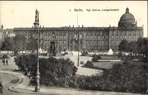 Ak Berlin Mitte, Lustgarten, Kgl. Schloss