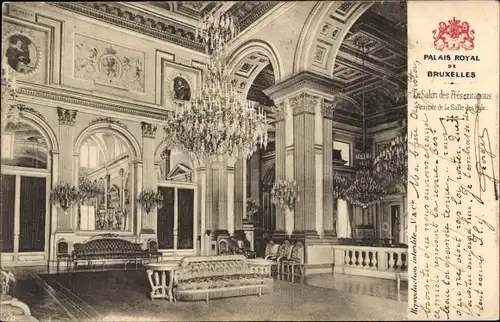 Ak Laeken Brüssel Brüssel, Königspalast, Salon des Presentations