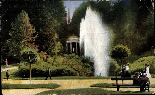 Ak Bad Cleve Kleve am Niederrhein, Amphitheater, Wasserkünste, Tiergarten