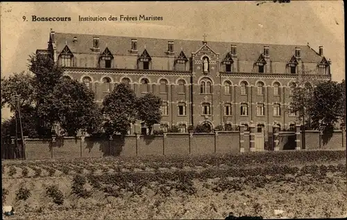 Ak Bon Secours Bonsecours Péruwelz Hennegau, Institution der Maristenbrüder