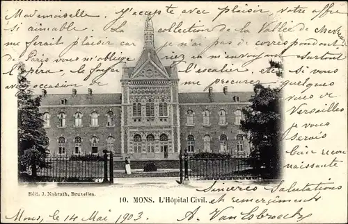 Ak Mons Wallonie Hennegau, Zivilkrankenhaus