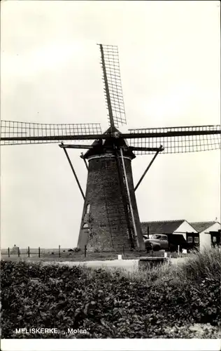 Ak Meliskerke Zeeland Niederlande, Windmühle